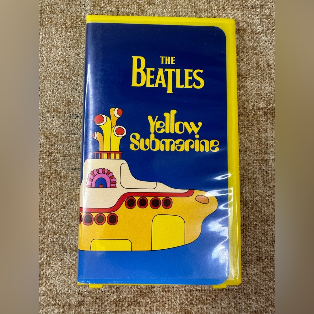The Beatles Vintage Yellow Submarine 1968 Animated Movie VHS 1999 Release MGM